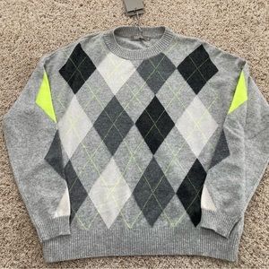 NWT Brodie Argyle Cashmere Sweater